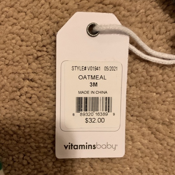 NWT Vitamins Baby Stay Wild Striped Colorful Long Sleeve Shirt (3 Mos.) - Picture 4 of 5